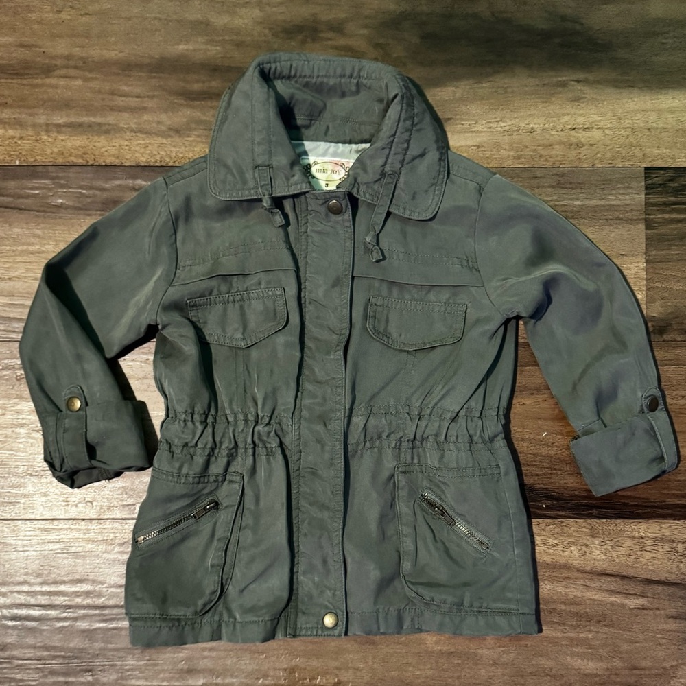 Mia Joy by Joyfolie Toddler Girls Green Jacket sizes 3 & 5